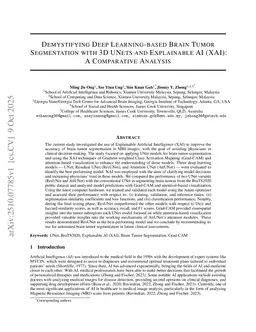 Demystifying Deep Learning-based Brain Tumor Segmentation with 3D UNets and Explainable AI (XAI): A Comparative Analysis
