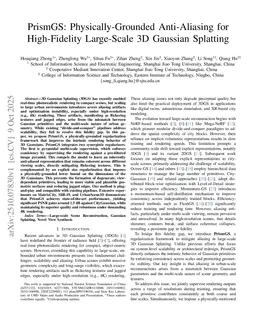PrismGS: Physically-Grounded Anti-Aliasing for High-Fidelity Large-Scale 3D Gaussian Splatting