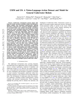 USIM and U0: A Vision-Language-Action Dataset and Model for General Underwater Robots