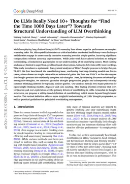 Do LLMs Really Need 10+ Thoughts for "Find the Time 1000 Days Later"? Towards Structural Understanding of LLM Overthinking