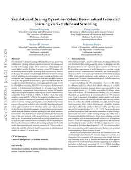 SketchGuard: Scaling Byzantine-Robust Decentralized Federated Learning via Sketch-Based Screening