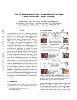 CIR-CoT: Towards Interpretable Composed Image Retrieval via End-to-End Chain-of-Thought Reasoning