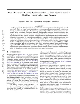 From Tokens to Layers: Redefining Stall-Free Scheduling for LLM Serving with Layered Prefill