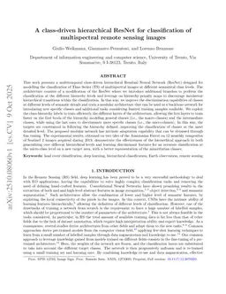 A class-driven hierarchical ResNet for classification of multispectral remote sensing images