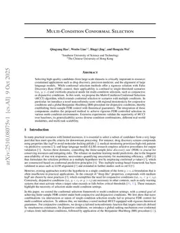 Multi-Condition Conformal Selection