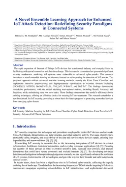 A Novel Ensemble Learning Approach for Enhanced IoT Attack Detection: Redefining Security Paradigms in Connected Systems