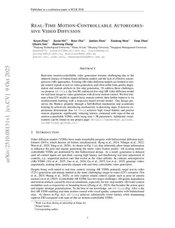 Real-Time Motion-Controllable Autoregressive Video Diffusion