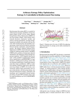 Arbitrary Entropy Policy Optimization Breaks The Exploration Bottleneck of Reinforcement Learning