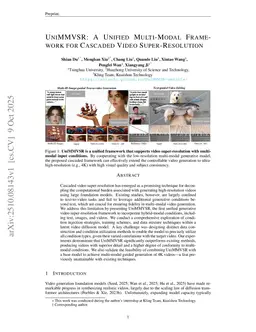 UniMMVSR: A Unified Multi-Modal Framework for Cascaded Video Super-Resolution