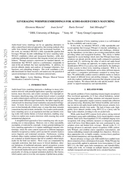 Leveraging Whisper Embeddings for Audio-based Lyrics Matching