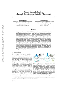 Robust Canonicalization through Bootstrapped Data Re-Alignment