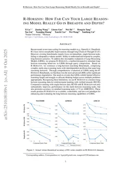R-Horizon: How Far Can Your Large Reasoning Model Really Go in Breadth and Depth?
