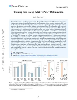 Training-Free Group Relative Policy Optimization