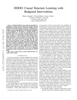 DODO: Causal Structure Learning with Budgeted Interventions