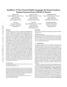 SenWave: A Fine-Grained Multi-Language Sentiment Analysis Dataset Sourced from COVID-19 Tweets