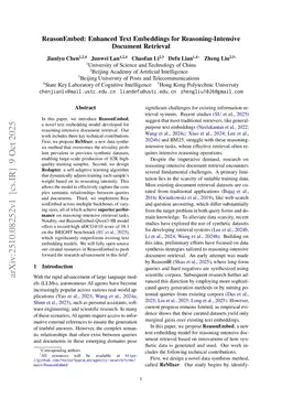 ReasonEmbed: Enhanced Text Embeddings for Reasoning-Intensive Document Retrieval