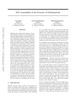 PAC Learnability in the Presence of Performativity
