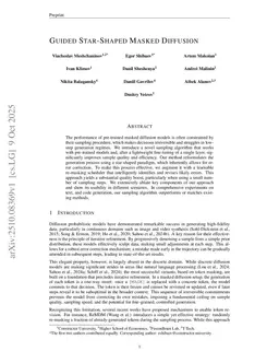 Guided Star-Shaped Masked Diffusion