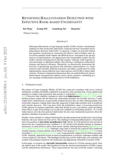 Revisiting Hallucination Detection with Effective Rank-based Uncertainty