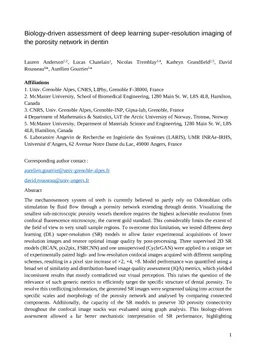 Biology-driven assessment of deep learning super-resolution imaging of the porosity network in dentin