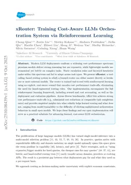 xRouter: Training Cost-Aware LLMs Orchestration System via Reinforcement Learning