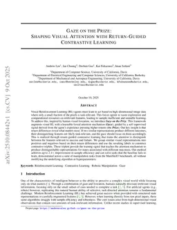 Gaze on the Prize: Shaping Visual Attention with Return-Guided Contrastive Learning