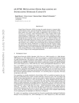 gLSTM: Mitigating Over-Squashing by Increasing Storage Capacity