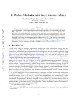 In-Context Clustering with Large Language Models