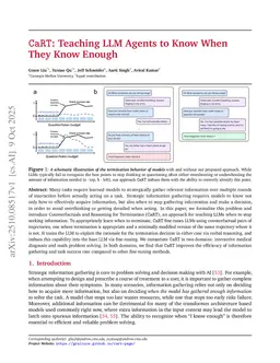 CaRT: Teaching LLM Agents to Know When They Know Enough