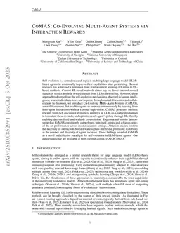 CoMAS: Co-Evolving Multi-Agent Systems via Interaction Rewards