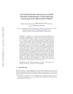 Out-of-Distribution Detection in LiDAR Semantic Segmentation Using Epistemic Uncertainty from Hierarchical GMMs
