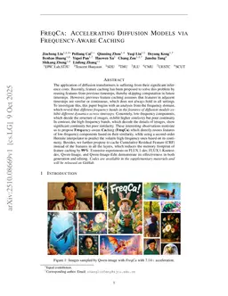 FreqCa: Accelerating Diffusion Models via Frequency-Aware Caching