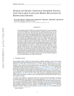 Search-on-Graph: Iterative Informed Navigation for Large Language Model Reasoning on Knowledge Graphs