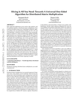 Slicing Is All You Need: Towards A Universal One-Sided Algorithm for Distributed Matrix Multiplication