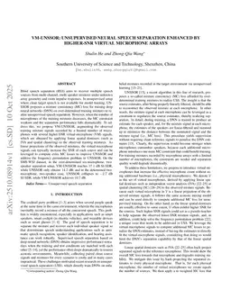 VM-UNSSOR: Unsupervised Neural Speech Separation Enhanced by Higher-SNR Virtual Microphone Arrays