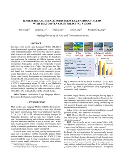 RO-Bench: Large-scale robustness evaluation of MLLMs with text-driven counterfactual videos