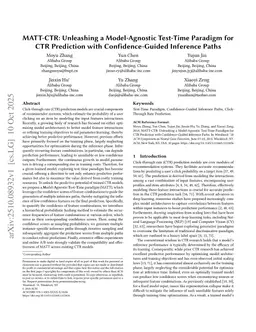 MATT-CTR: Unleashing a Model-Agnostic Test-Time Paradigm for CTR Prediction with Confidence-Guided Inference Paths