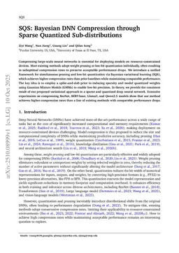 SQS: Bayesian DNN Compression through Sparse Quantized Sub-distributions