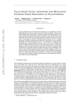 Value-State Gated Attention for Mitigating Extreme-Token Phenomena in Transformers