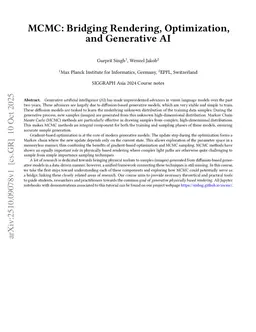 MCMC: Bridging Rendering, Optimization and Generative AI