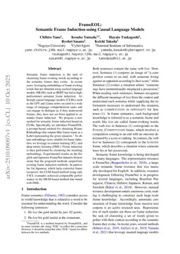 FrameEOL: Semantic Frame Induction using Causal Language Models