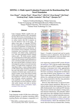 DITING: A Multi-Agent Evaluation Framework for Benchmarking Web Novel Translation
