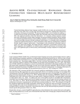 Agentic-KGR: Co-evolutionary Knowledge Graph Construction through Multi-Agent Reinforcement Learning