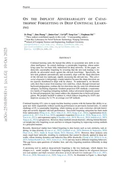 On the Implicit Adversariality of Catastrophic Forgetting in Deep Continual Learning