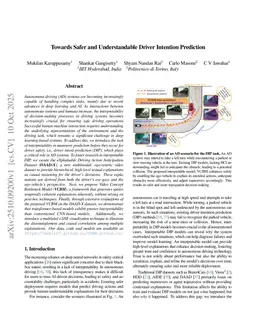 Towards Safer and Understandable Driver Intention Prediction