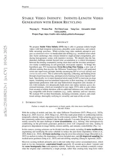 Stable Video Infinity: Infinite-Length Video Generation with Error Recycling