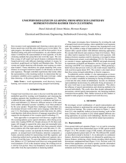 Unsupervised lexicon learning from speech is limited by representations rather than clustering