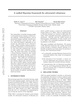 A unified Bayesian framework for adversarial robustness