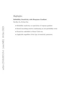 Reliability Sensitivity with Response Gradient