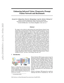 Enhancing Infrared Vision: Progressive Prompt Fusion Network and Benchmark